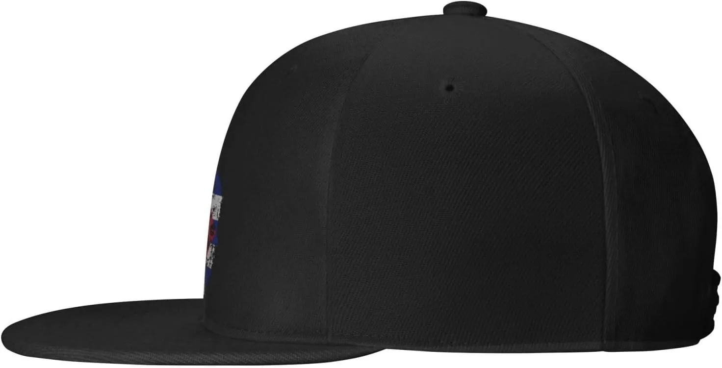 Adjustable Creative Cuba Patriot Skull National Flag Snapback Hat for Men Women Baseball Cap Dad Hats