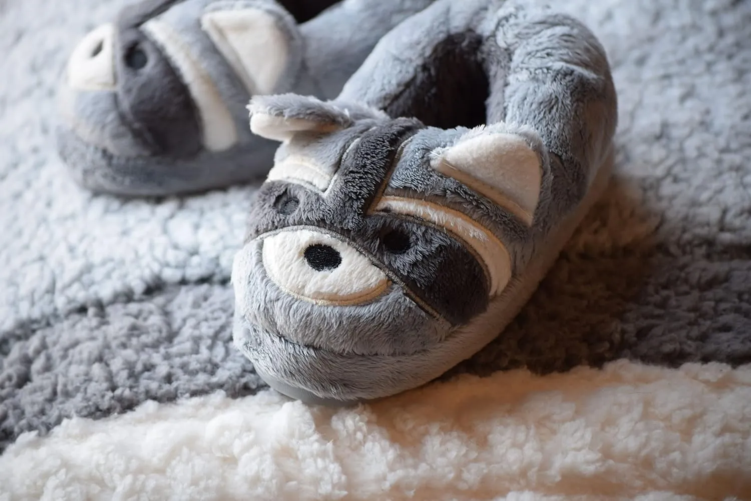 Dearfoams Toddler & Kids' Cute Shark, Cow, Unicorn, Dog, Dinosaur and Animal Critter Slippers