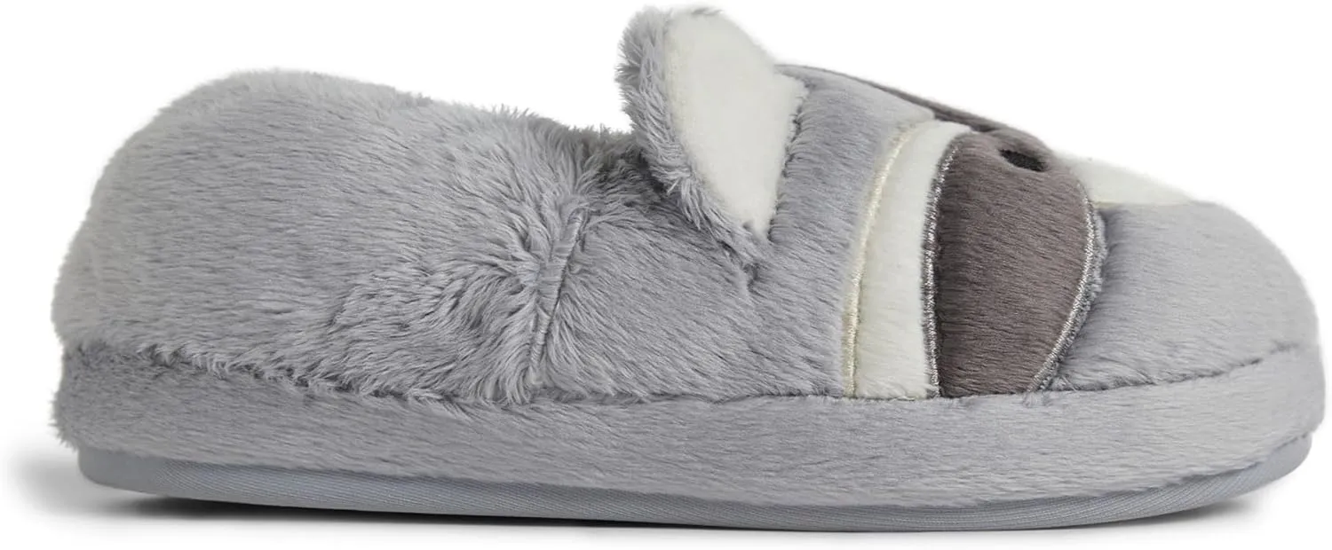 Dearfoams Toddler & Kids' Cute Shark, Cow, Unicorn, Dog, Dinosaur and Animal Critter Slippers