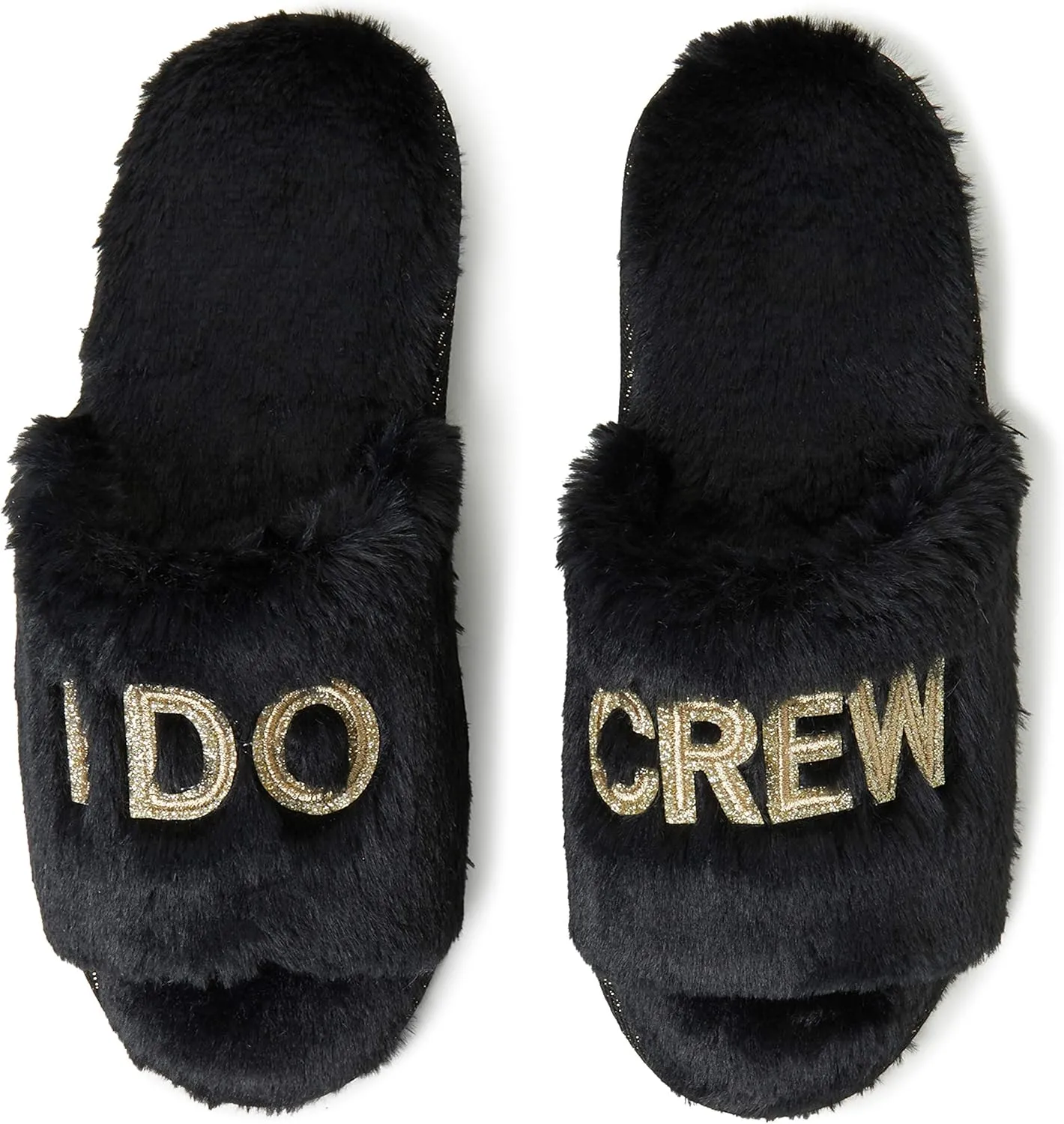 Dearfoams Women's Bride and Bridesmaid Gifts I Do Crew Matching Bridal Slippers for Wedding and Bachelorette Party