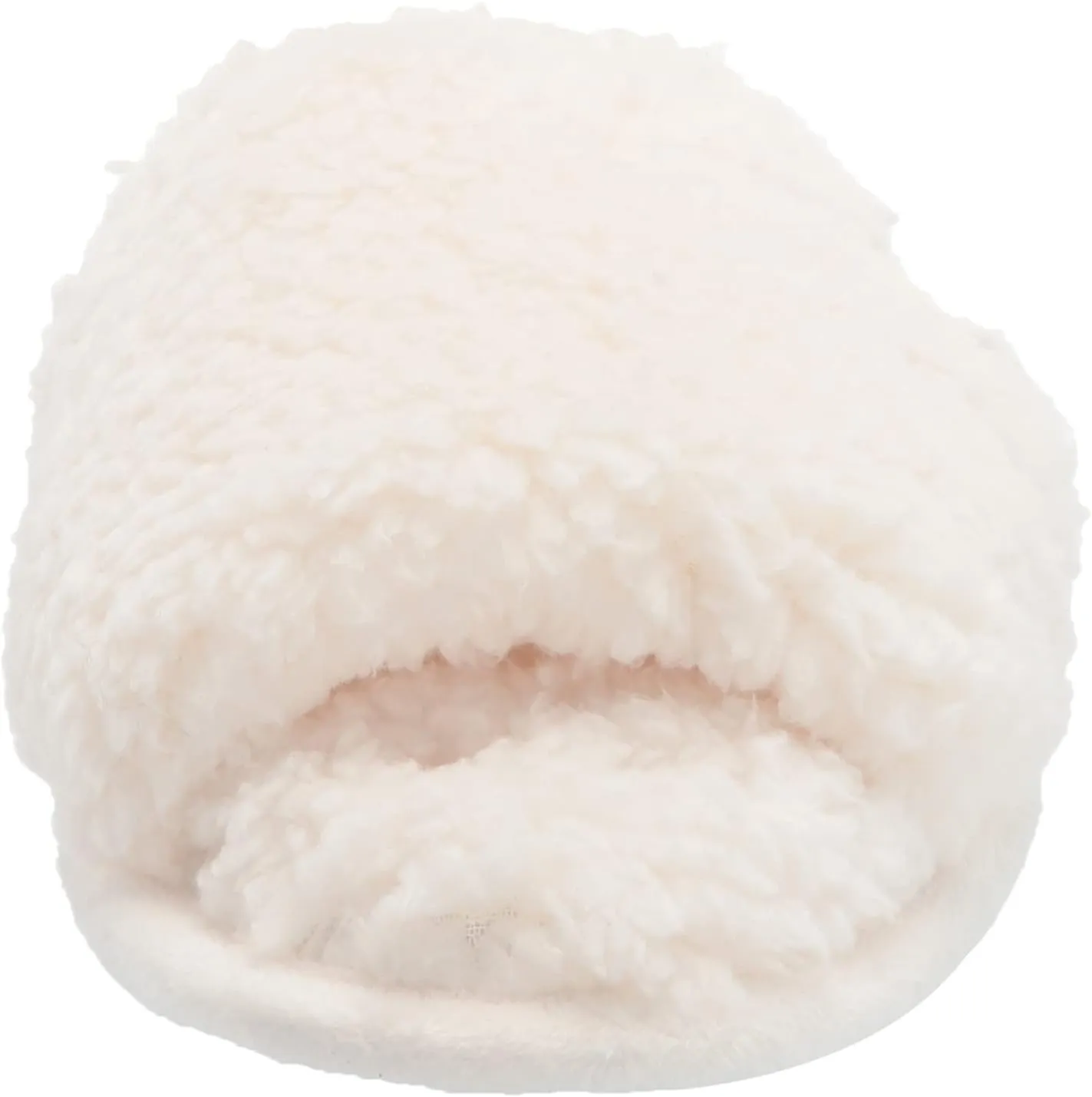 Dearfoams Women's Lane Fluffy Teddy Slide Slipper