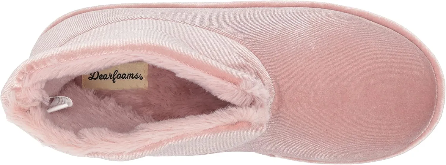 Dearfoams Women's Sara Velour Bootie