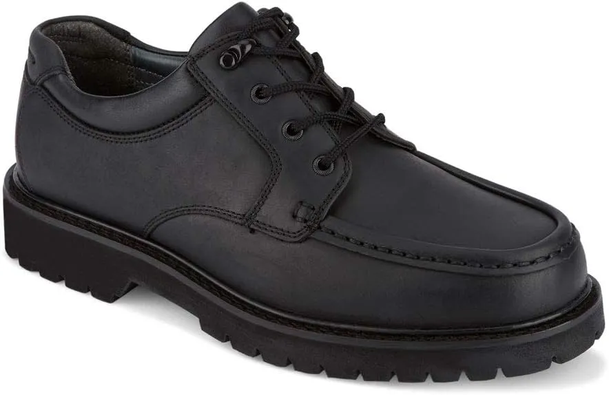 Dockers Mens Glacier Synthetic Leather Rugged Casual Oxford Shoe, Black, 8.5 M