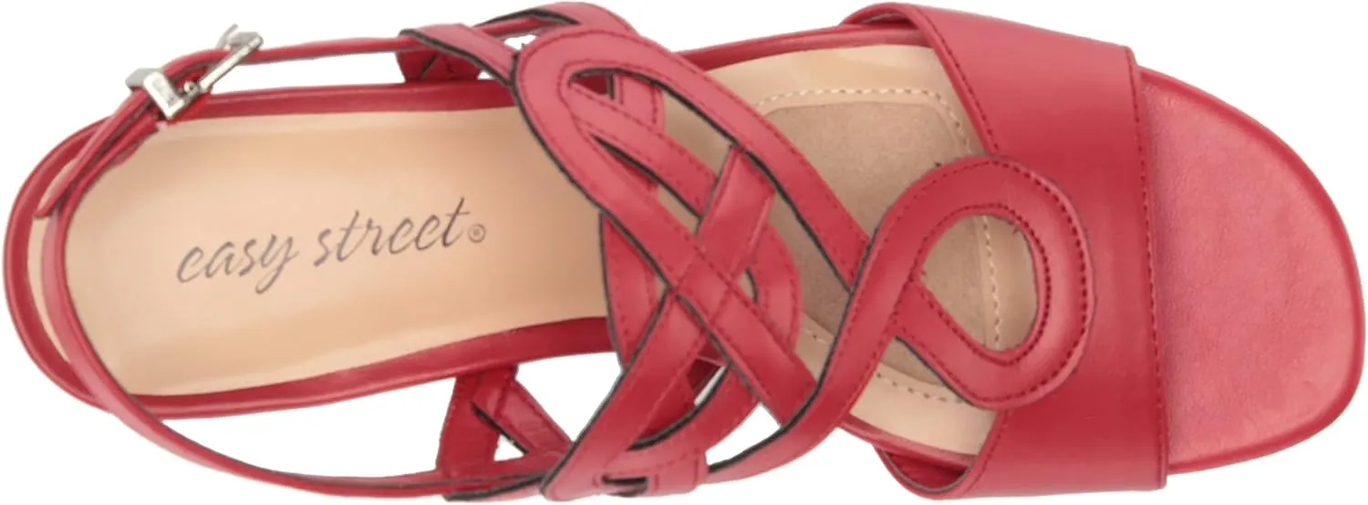 Easy Street Women's Catrin Block Heel Sandal Heeled