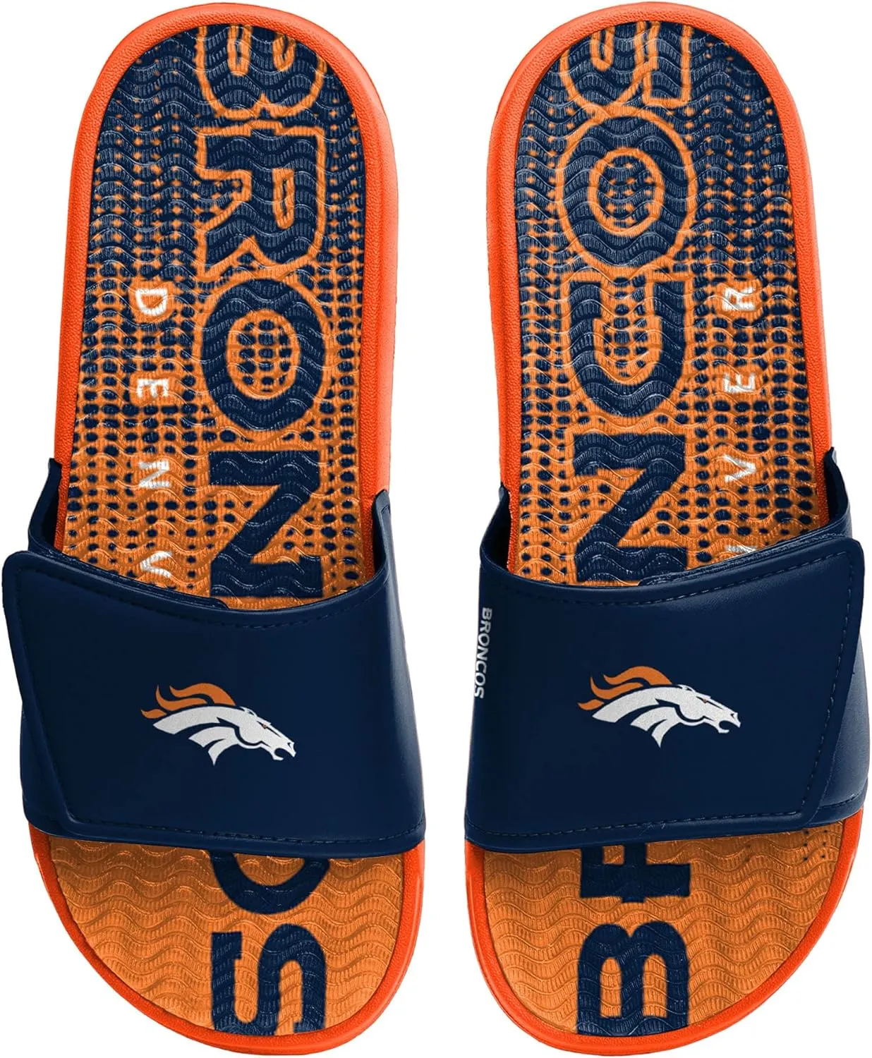 FOCO Men's Nfl Team Logo Athletic Gel Sandal Slides