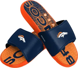FOCO Men's Nfl Team Logo Athletic Gel Sandal Slides