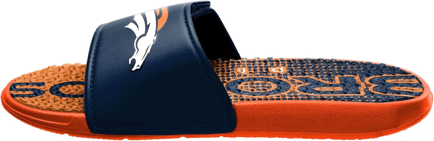 FOCO Men's Nfl Team Logo Athletic Gel Sandal Slides