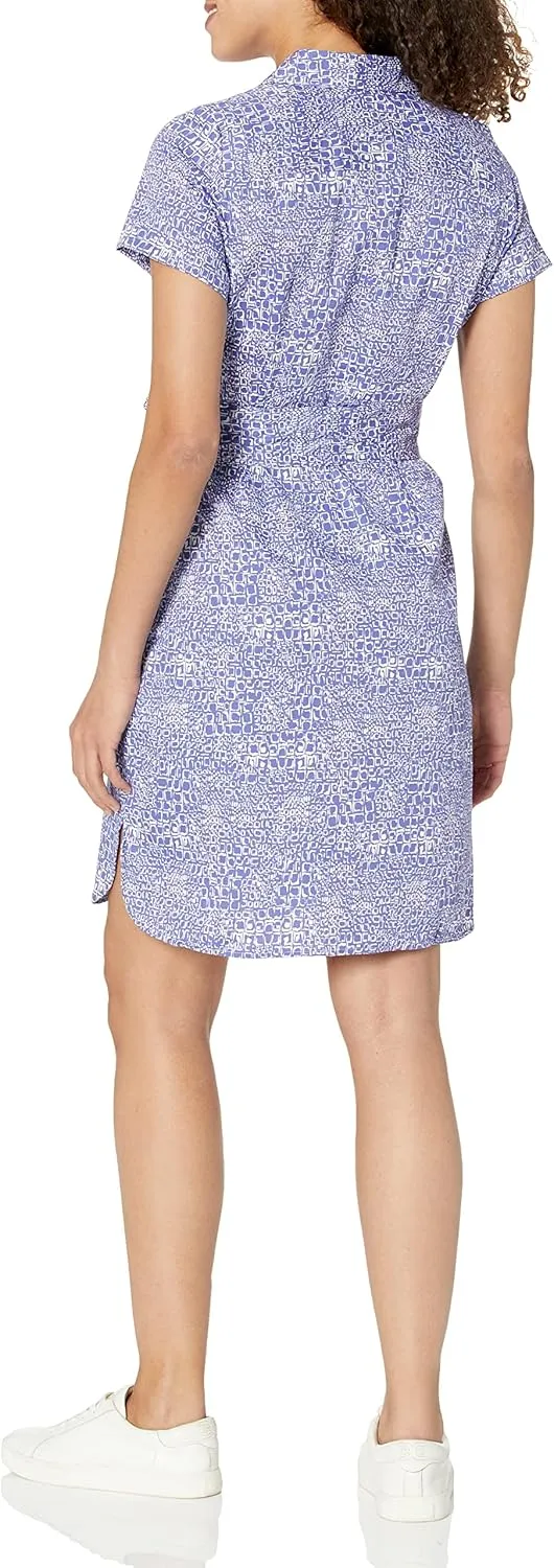 Foxcroft Women's Rocca Short Sleeve Croc Print Dress