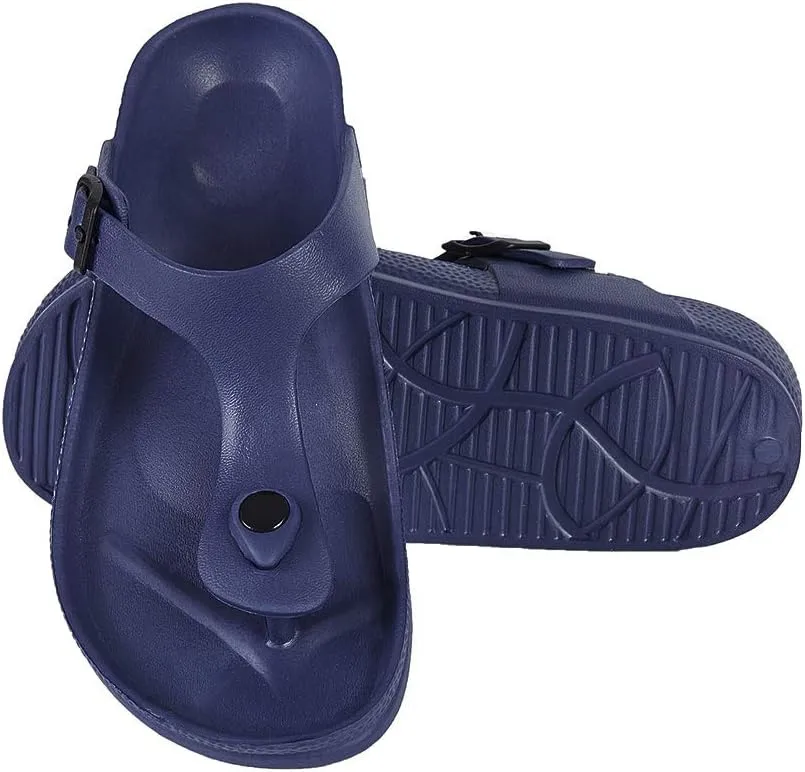 FUNKYMONKEY EVA Flip Flops Waterproof Adjustable Thong Sandals for Mens and Womens