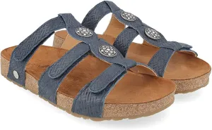HAFLINGER Women's Leather Adjustable Open Toe Alice Slide Sandals
