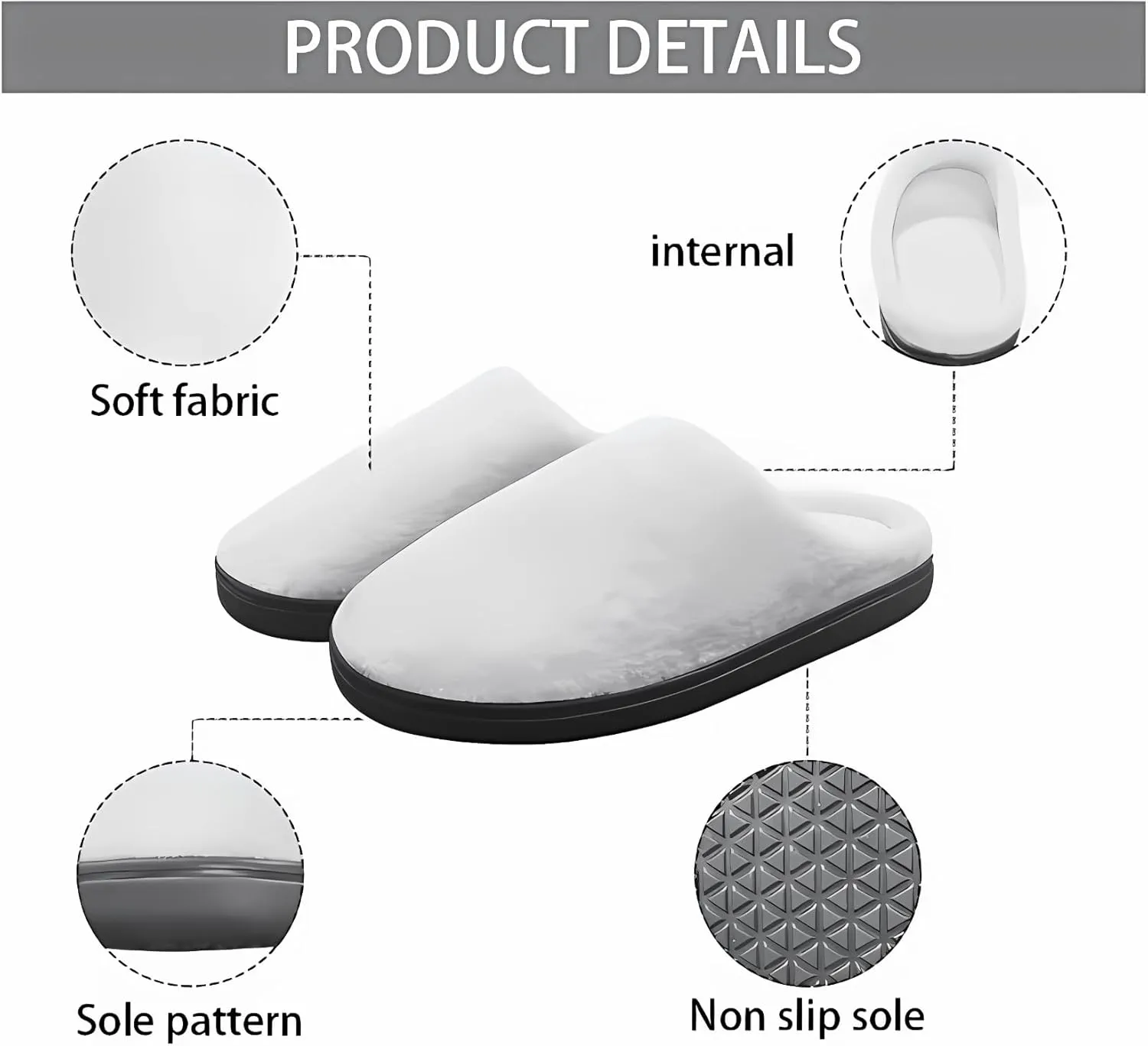 House Slippers for Kids Girls Fuzzy House Slippers House Shoes for Girls - White