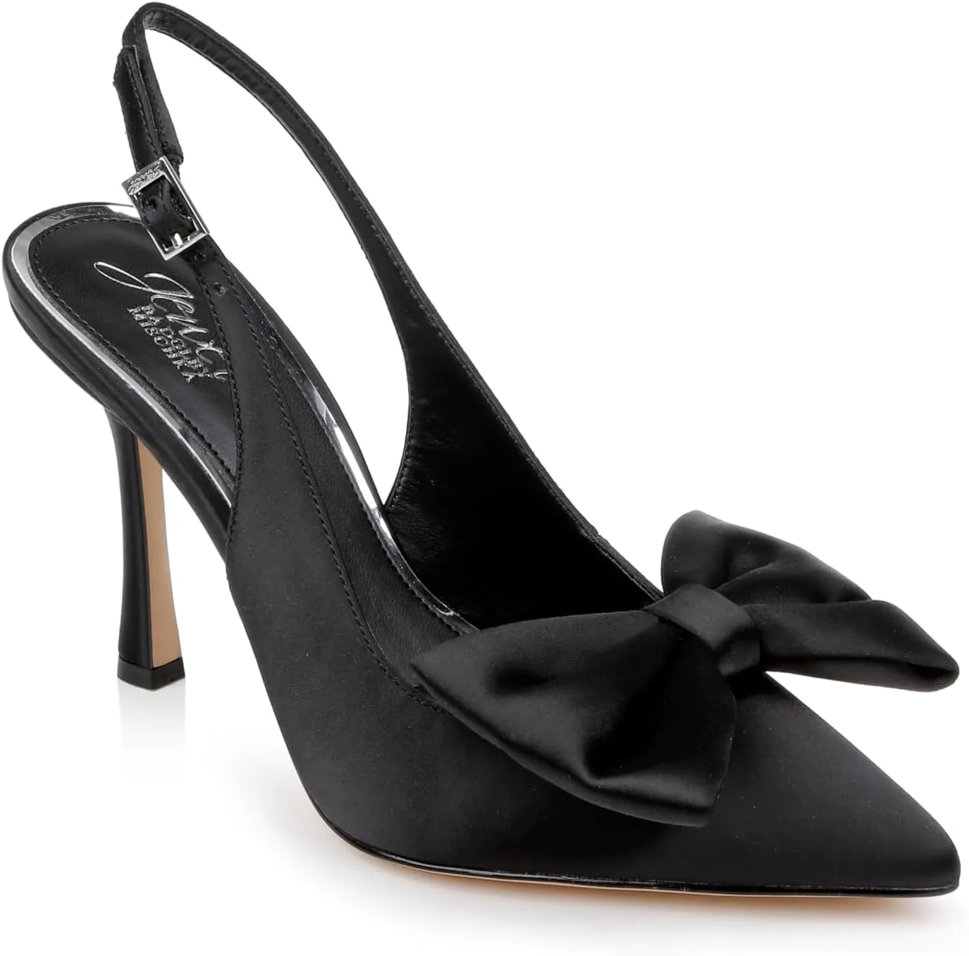 Jewel Badgley Mischka Kourtnay Stiletto Slingback with Large Bow