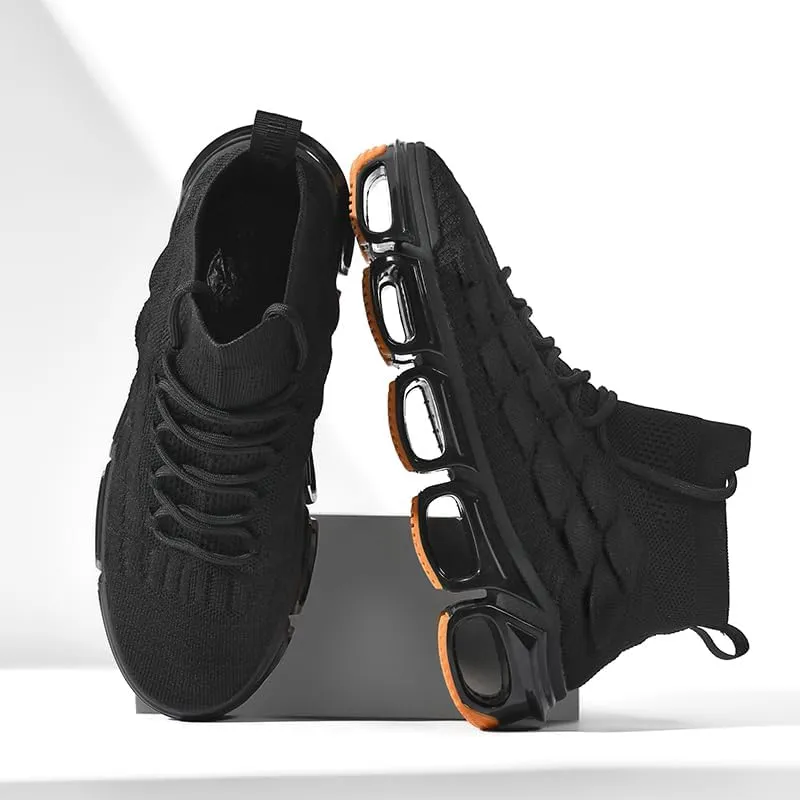 LZDZN Mens Boots For Men Chelsea Shoes High Top Sneakers Men's Brown White Black Size Man Shoe Casual Fashion Sneaker