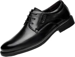 Men's Classic Lace-up Formal Brogue Oxfords Shoes Fashion Pointed Toe Business Tuxedo Shoes for Men