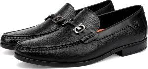 Men's Dress Shoes, Fashion Metal Buckle Leather Loafer Business Wedding Penny Loafer Party Dress Shoes for Men