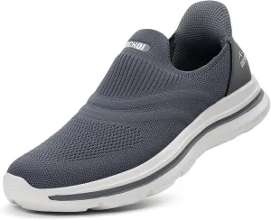 Men's Hands-Free Slip On Sneakers | Laceless Walking Shoes for Gym/Travel/Office