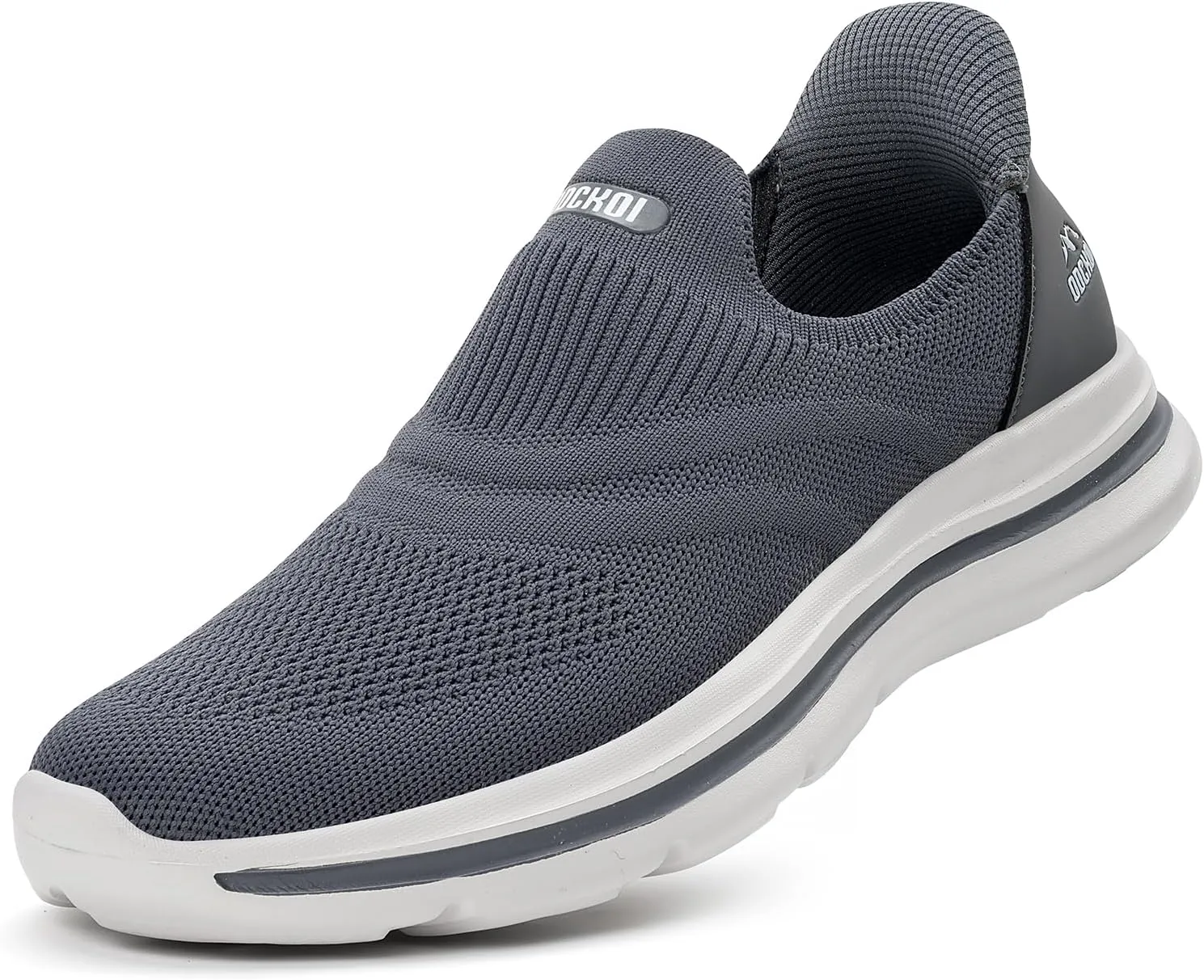 Men's Hands-Free Slip On Sneakers | Laceless Walking Shoes for Gym/Travel/Office