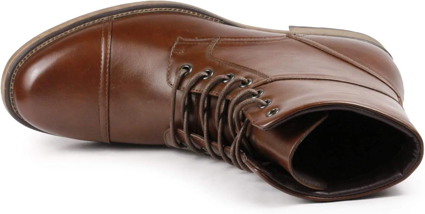Metrocharm MC310 Men's Lace Up Cap Toe Dress Casual Fashion Oxford Boot