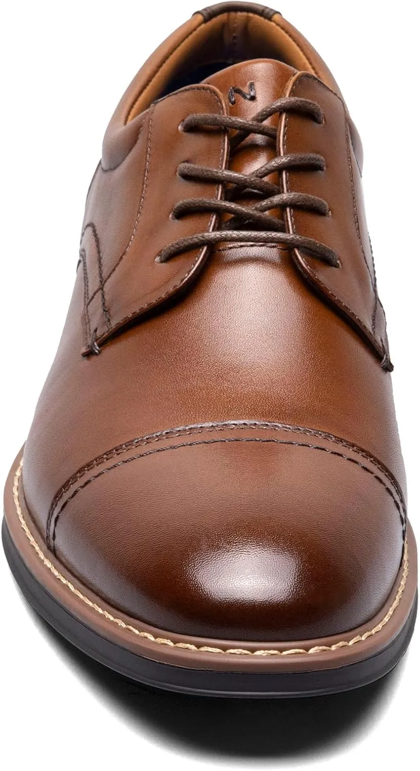 Nunn Bush Men's Centro Flex Cap Toe Oxford Dress Casual Leather Comfortable Lace Up