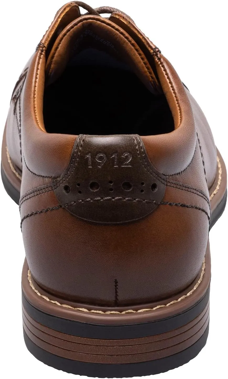 Nunn Bush Men's Centro Flex Cap Toe Oxford Dress Casual Leather Comfortable Lace Up