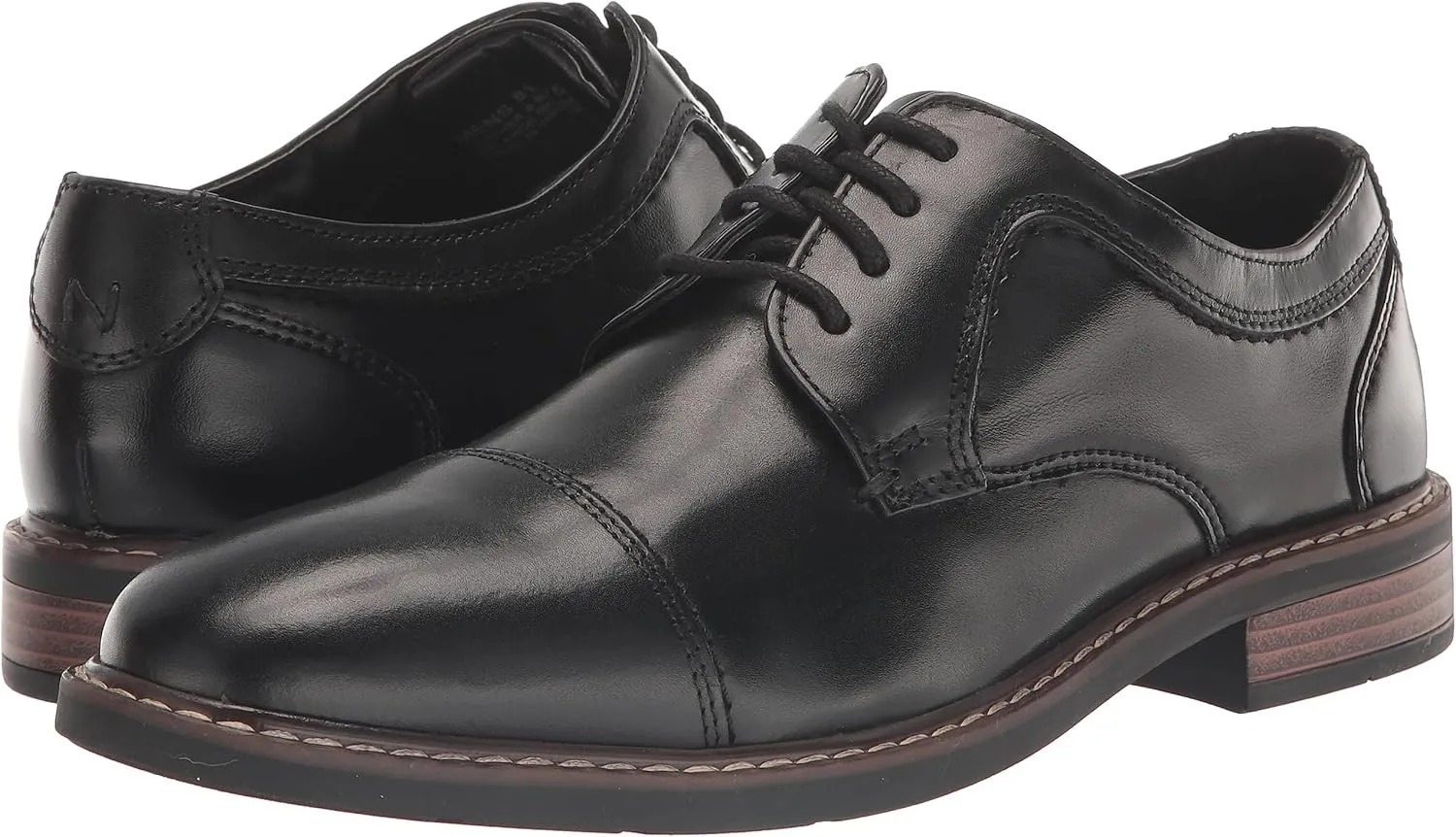 Nunn Bush Men's Hayden Cap Toe Oxford Dress Casual Leather Lace Up Shoes