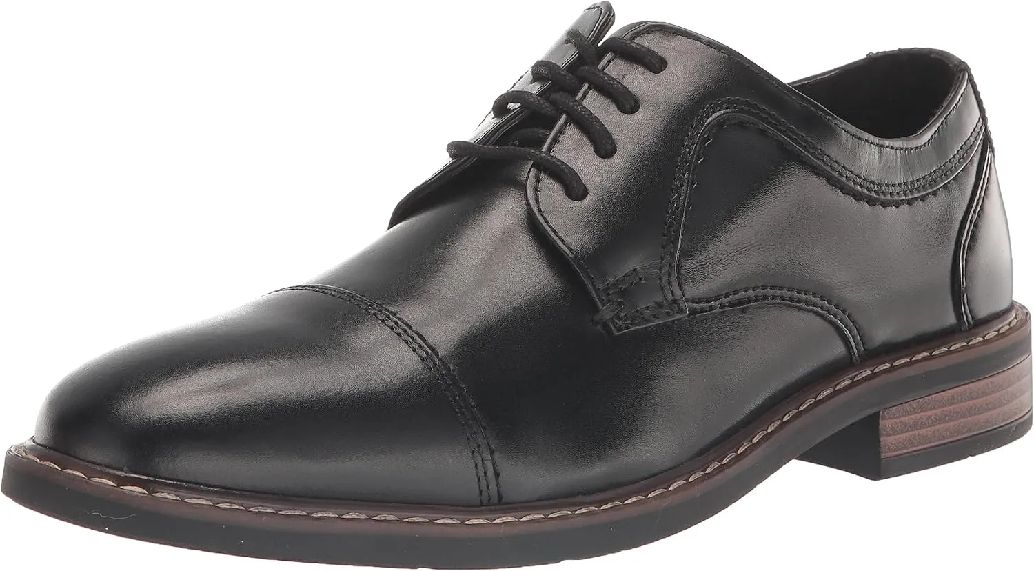Nunn Bush Men's Hayden Cap Toe Oxford Dress Casual Leather Lace Up Shoes