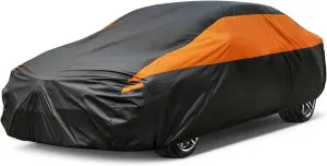 Outdoor Car Cover Compatible with Daewoo Nexia Saloon 1995-1997 Waterproof All Weather Breathable Large Car Cover,with Zipper,Custom Full Car Covers,Suitable for All Seasons(03)