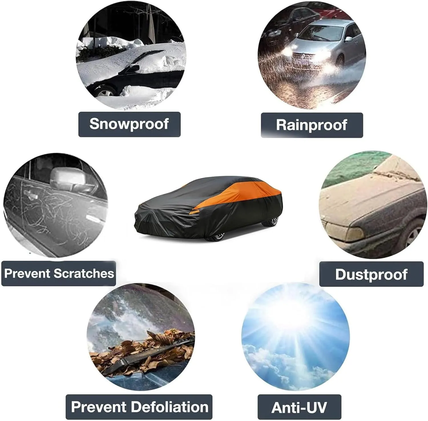 Outdoor Car Cover Compatible with Daewoo Nexia Saloon 1995-1997 Waterproof All Weather Breathable Large Car Cover,with Zipper,Custom Full Car Covers,Suitable for All Seasons(03)