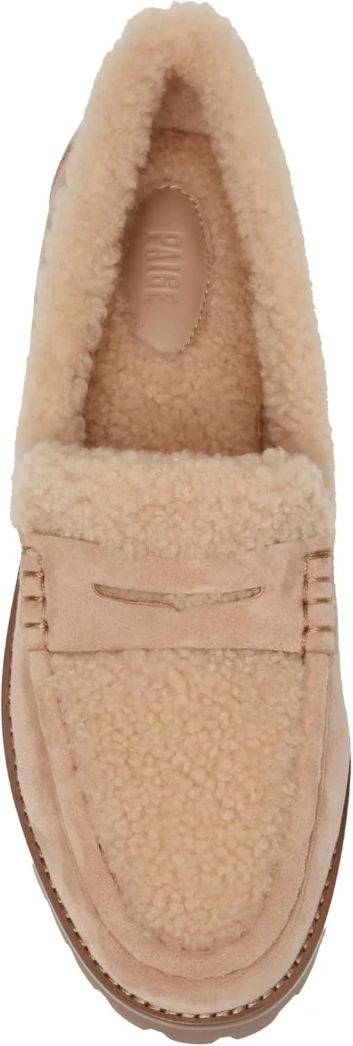 PAIGE Women's Ellis Shearling Flat Loafer