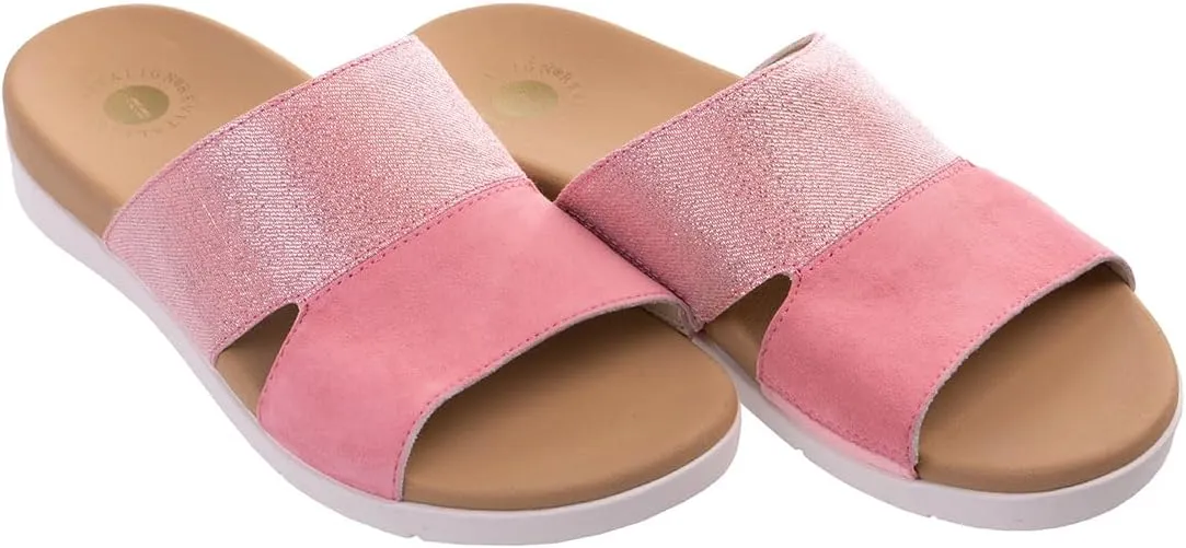 REVITALIGN Women's Dawn Shimmer Slide Sandal
