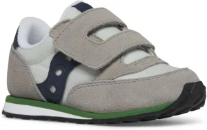 Saucony Jazz Hook & Loop Sneaker (Toddler/Little Kid), Grey/Navy/Green, 7 US Unisex