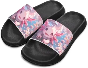 Slides for Girls Slides for Girls Toddler Slippers Shower Bathroom Non-Slip Open Toe Super Comfy Home House Slide Sandals