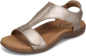 Taos The Show Premium Leather Women's Sandal - Experience Everyday Style, Comfort, Arch Support, Cooling Gel Padding and an Adjustable Fit for Exceptional Walking Comfort