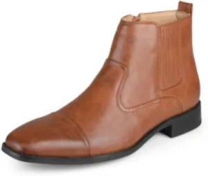 Vance Mens Alex Tru Comfort Foam Zip-up Cap Toe Dress Boot