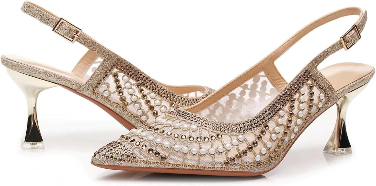 VenusCelia Women's Charming Lady Slingback Pump Shoe