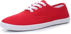 VenusCelia Women's Rainbow Lace Up Sneaker Shoes