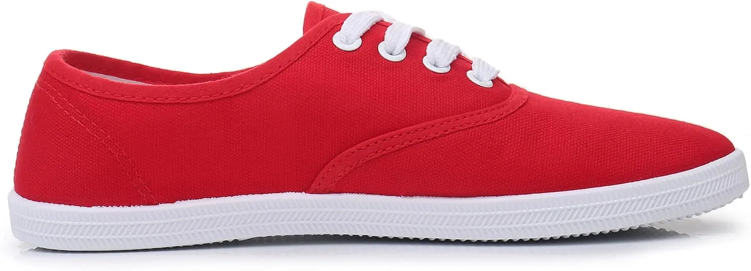 VenusCelia Women's Rainbow Lace Up Sneaker Shoes