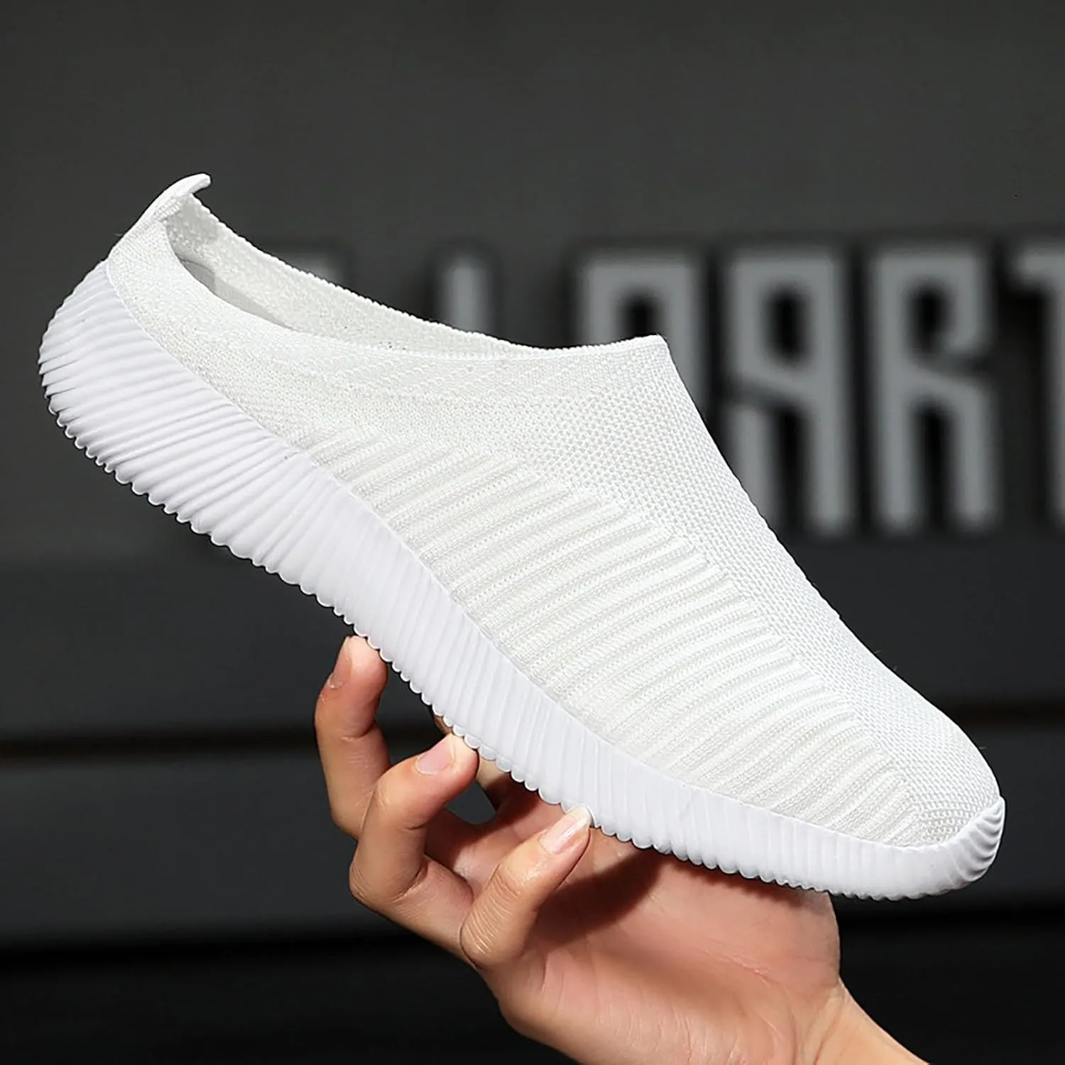 Women's Casual Slip on Half Shoes Breathable Walking Shoes Women Food Service Women Shoes Casual Women Shoes Sneakers Black Tennis Shoe Loafers Shoe