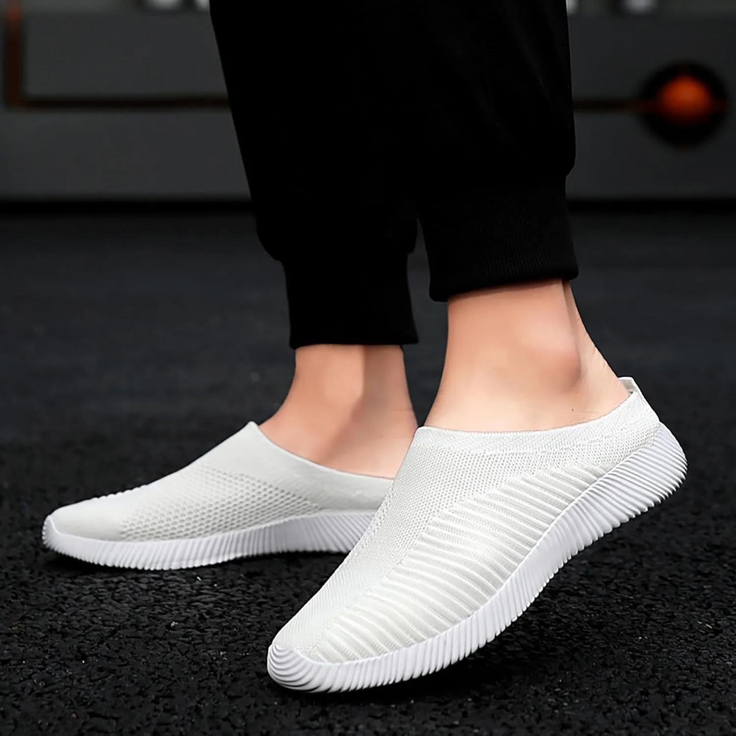 Women's Casual Slip on Half Shoes Breathable Walking Shoes Women Food Service Women Shoes Casual Women Shoes Sneakers Black Tennis Shoe Loafers Shoe