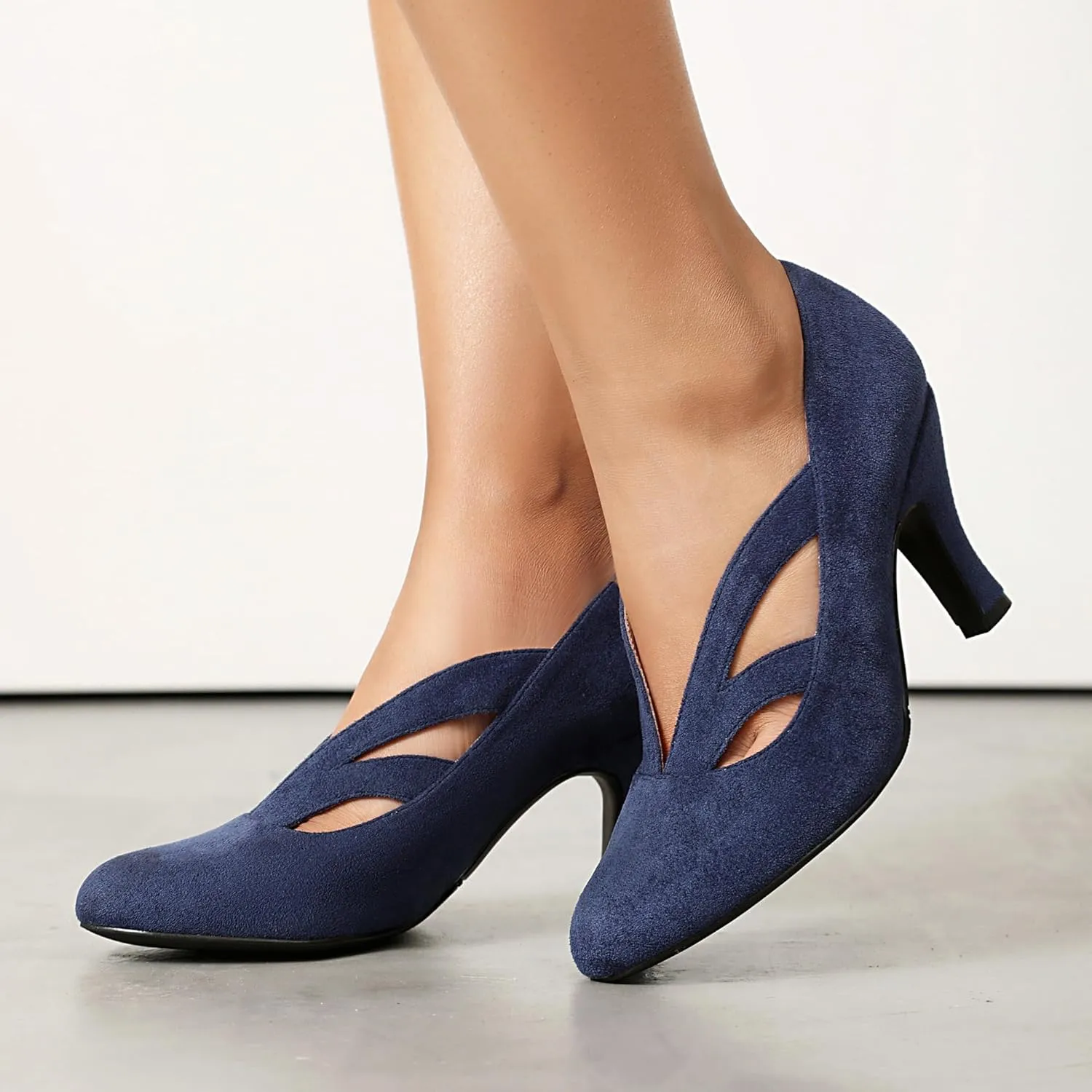 Women's Mary Jane Close Round Toe Vintage 1950s Heels Retro 1920s Victorian Pumps 1930s Shoes