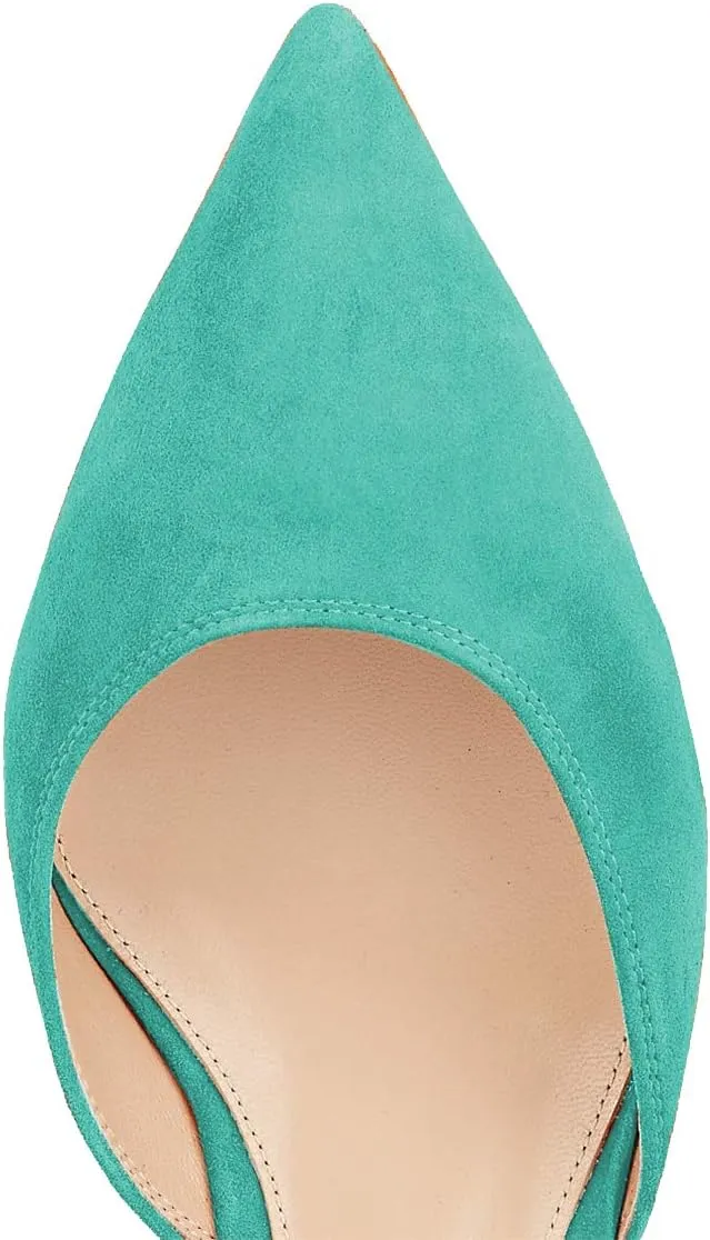 XYD Women Office Pointed Toe Kitten Low Heel Sandals Ankle Straps D' Orsay Pumps PVC Dress Shoes
